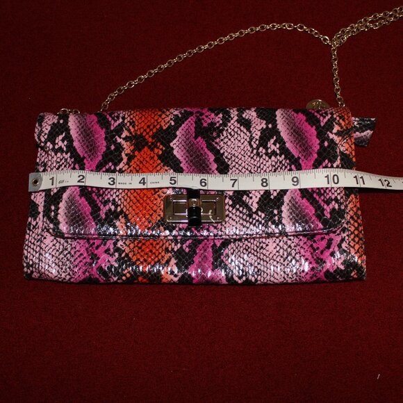 Multi-Colored Snakeskin Print Crossbody Bag - Picture 8 of 9